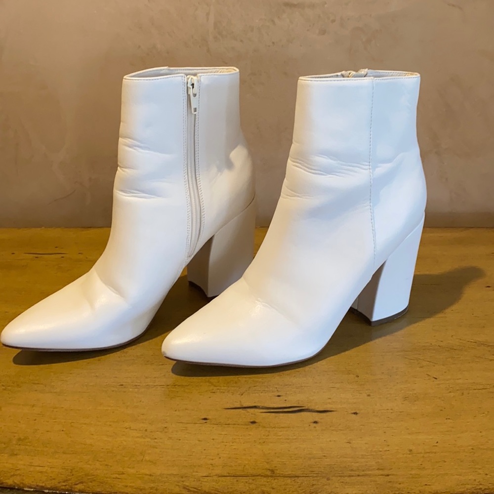 Madden Girl white boots